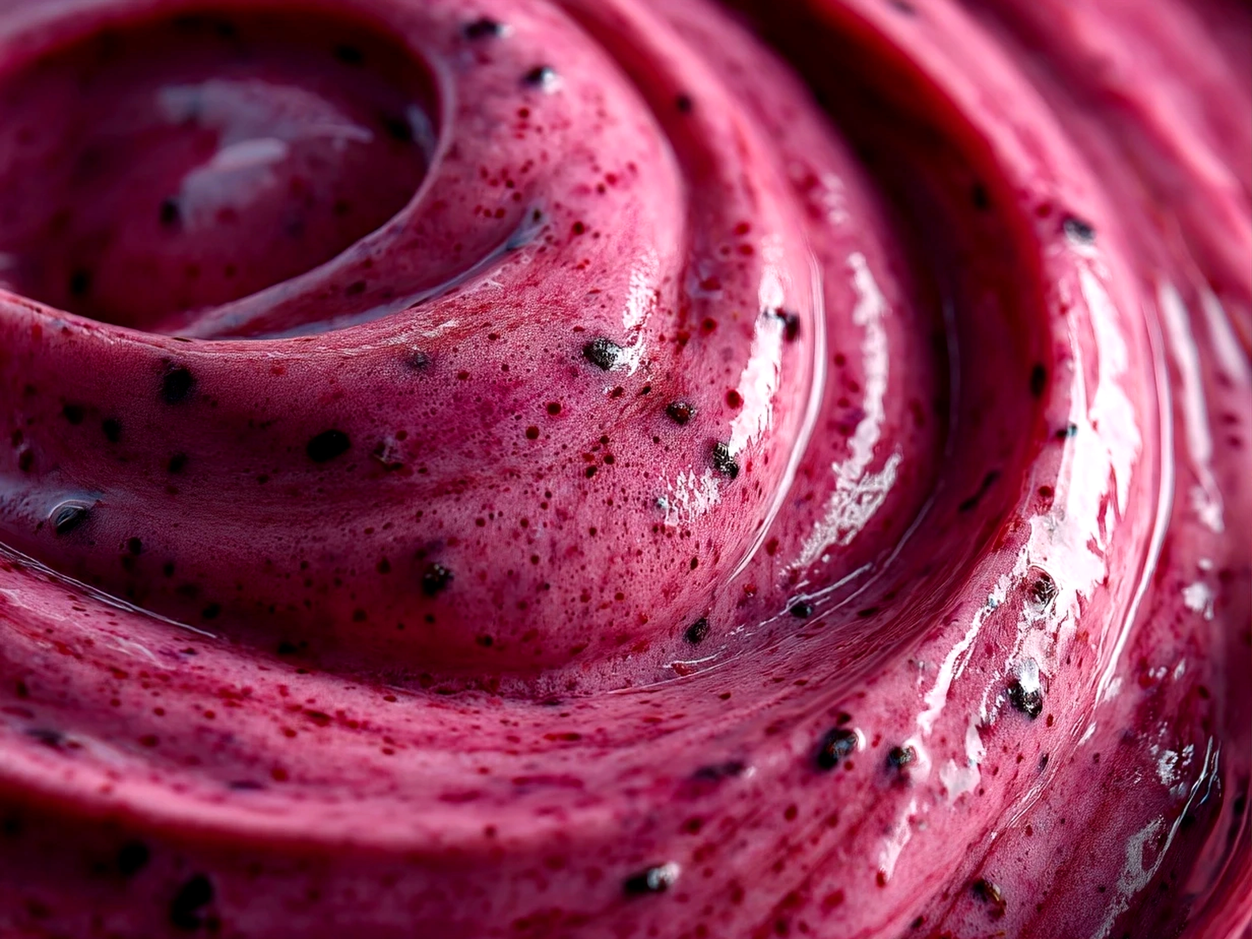 Serving Berry Spinach Smoothie in a glass