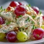 Delicious Chicken Salad Chick Grape Salad served fresh