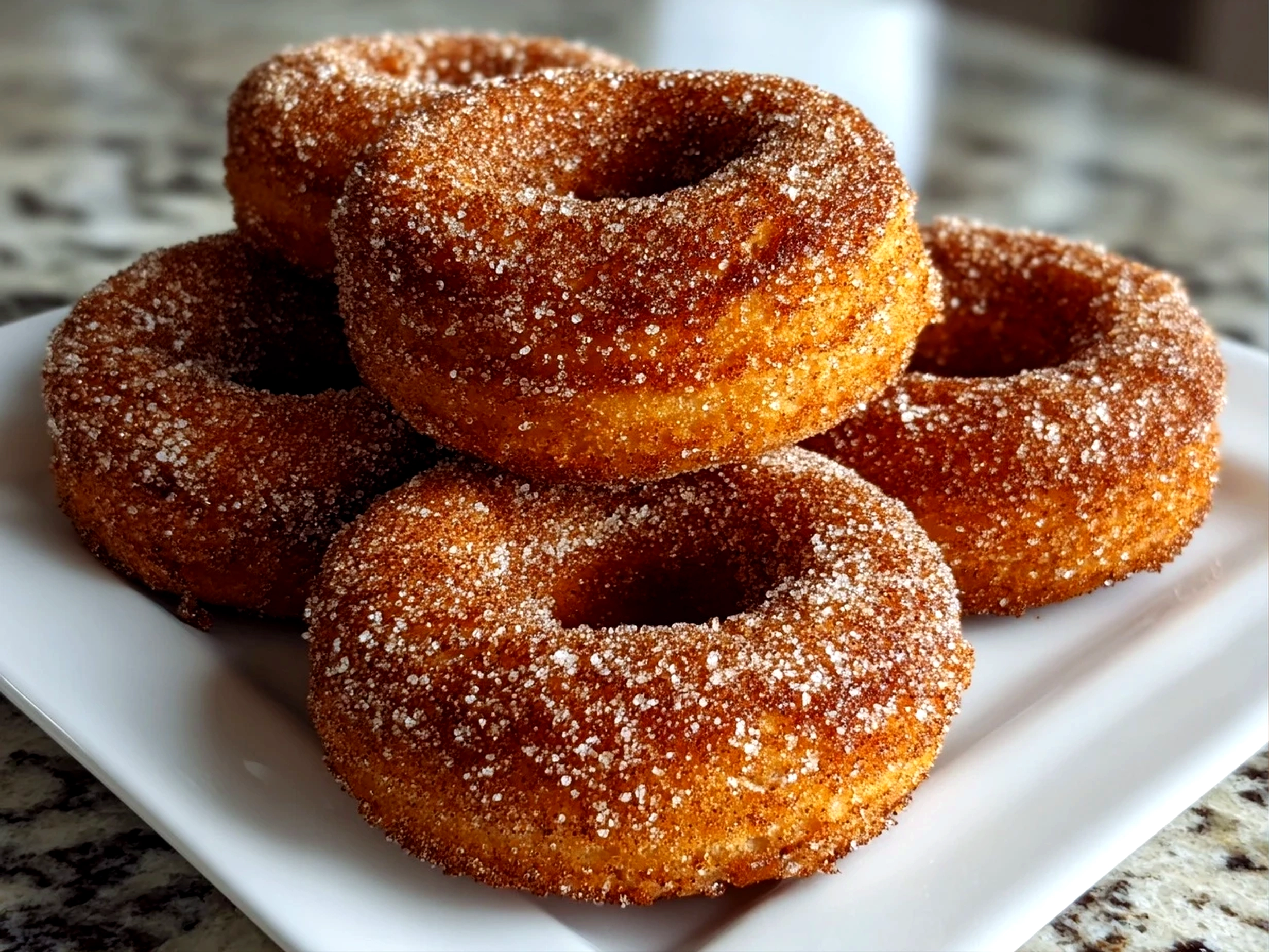 Homemade Apple Cider Donuts Freshly Prepared