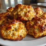 Homemade Cream Cheese Sausage Balls Close-up