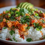 Introduction Image of Honey Sriracha Chicken Rice Bowl