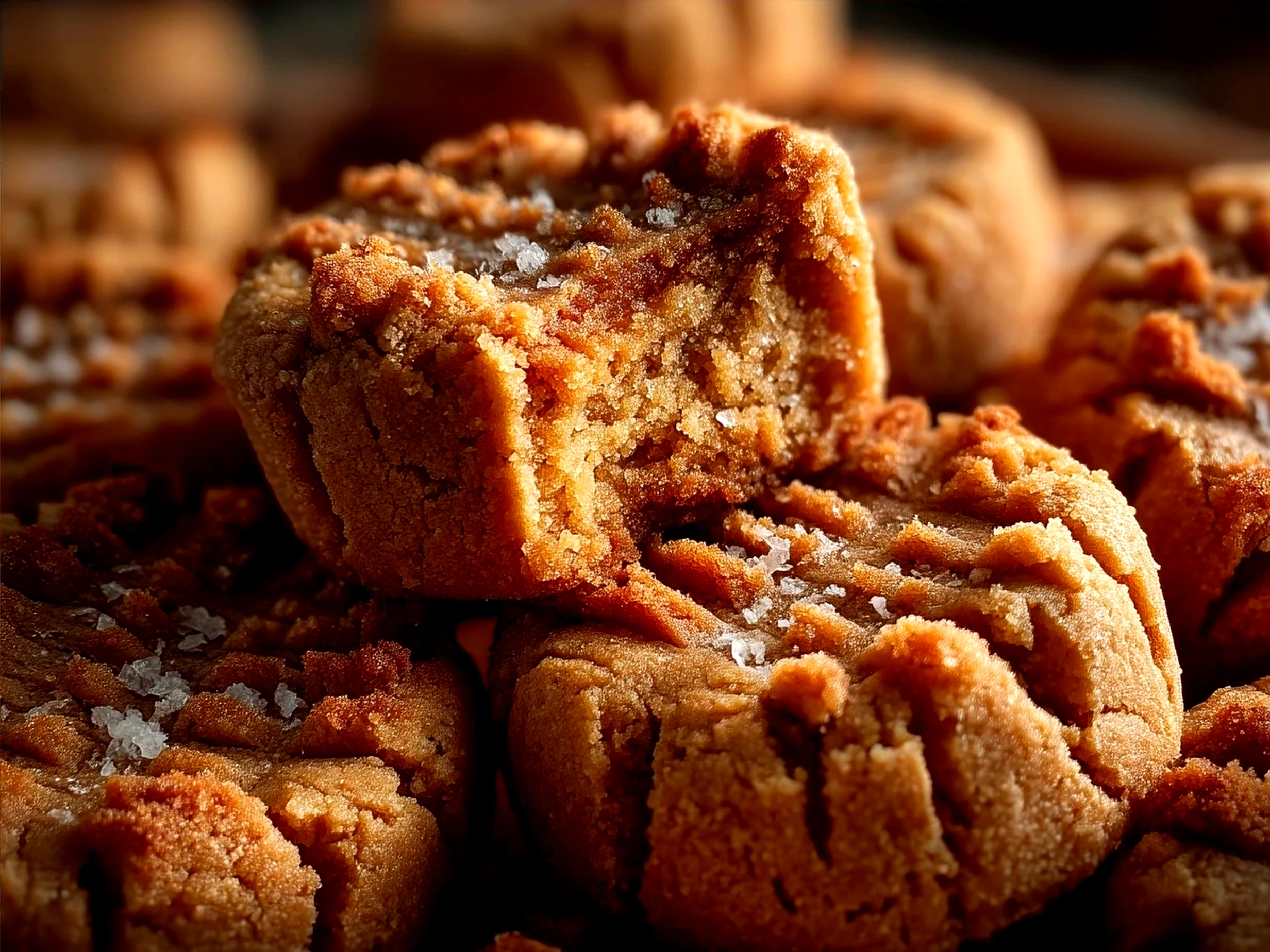 Peanut Butter Cookie Bites served on a plate with a glass of milk