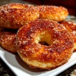 Comforting homemade cinnamon sugar bagels