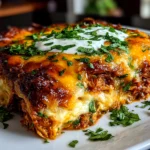 Comforting Homemade Shredded Chicken Enchilada Casserole