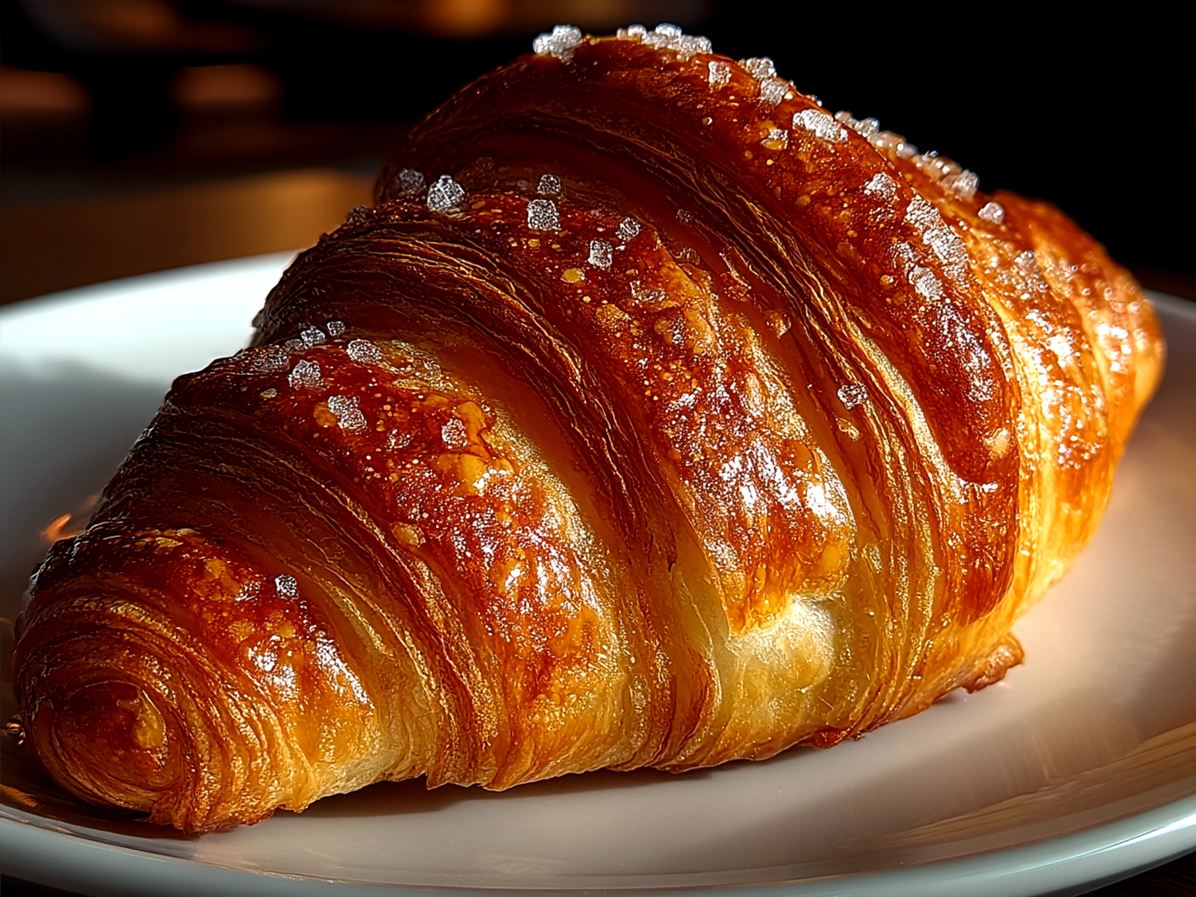 Finished Cookie Croissants served on a plate