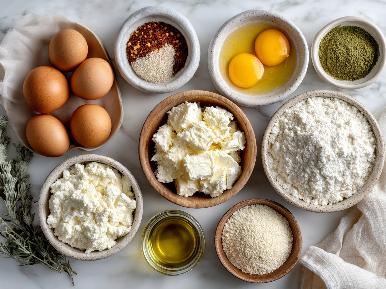 Ingredients for Cottage Cheese Egg Bites including eggs, cottage cheese, shredded cheese, and vegetables
