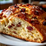 Freshly Baked Cranberry Raisin Walnut Cinnamon Artisan Bread