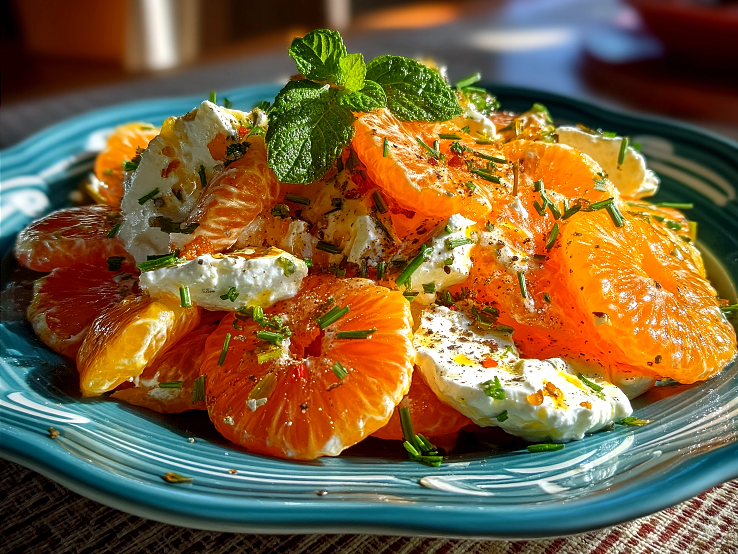 Orange Dreamsicle Salad served fresh and chilled